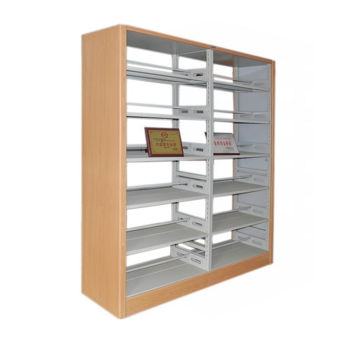 Double Sided library storage shelving Luoyang Unimax Steel