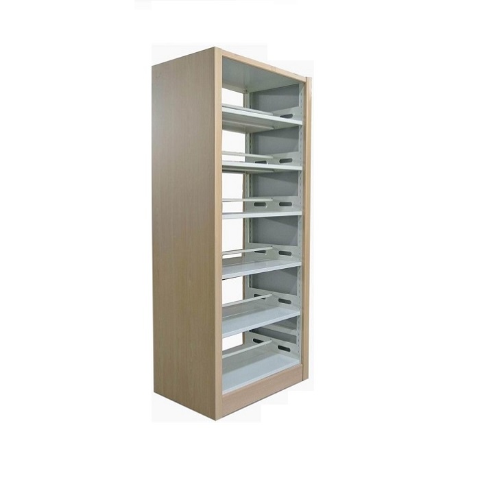 Double Sided library storage shelving Luoyang Unimax Steel