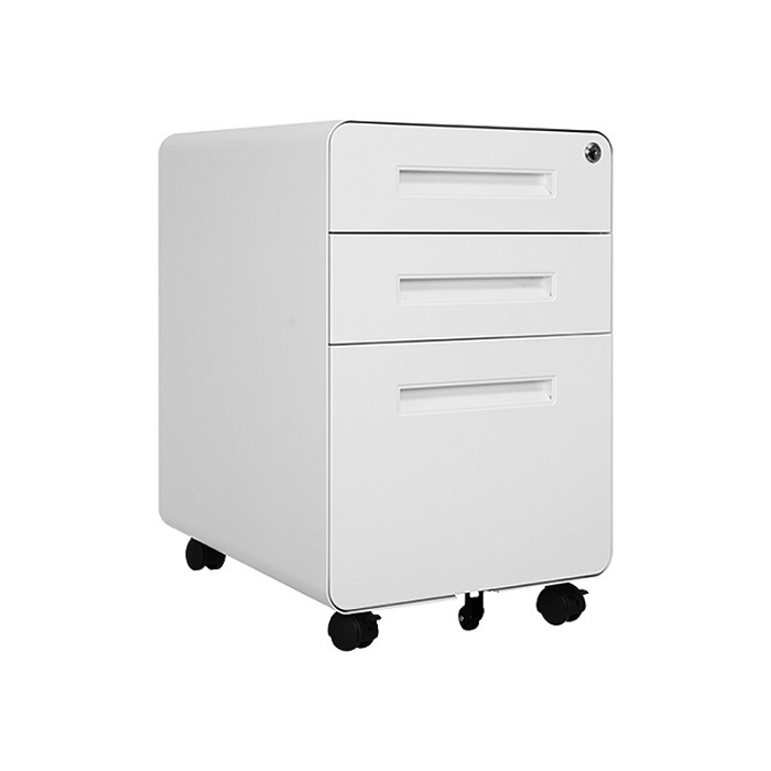 Steel 3 Drawer Mobile Office File Cabinet Luoyang Unimax Cabinets 3 Drawer Mobile Office File Cabinet, Rolling Filing Cabinets