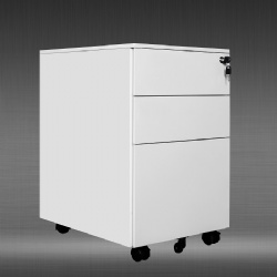 3 Drawer Metal Mobile File Cabinet with Locking Drawers