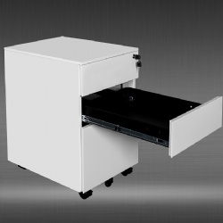 3 Drawer Metal Mobile File Cabinet with Locking Drawers