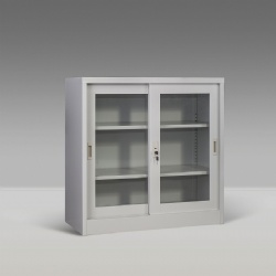 Half Height Industrial Steel Bookcase Cabinet