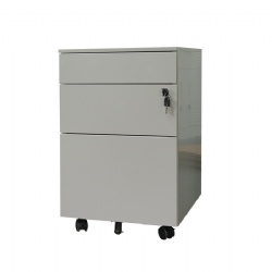 3-Drawer Mobile Vertical Filing Cabinet