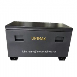 Steel Jobsite Tool Box black Heavy Duty